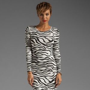 Zebra Printed Jersey Husia Dress